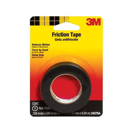 Scotch 3M 0.708 in. W X 240 in. L Black Cotton Cloth Friction Tape 3407NA-BA-6